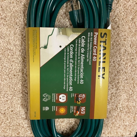 40ft Green Extension Cord - Picture 2 of 3
